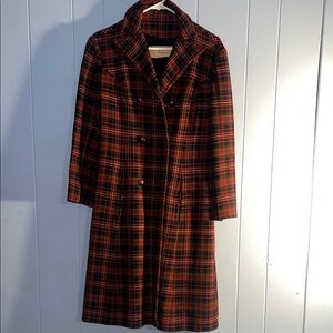 Vintage young Pendelton Scottish tartan plaid wool with pockets red multi XS/S